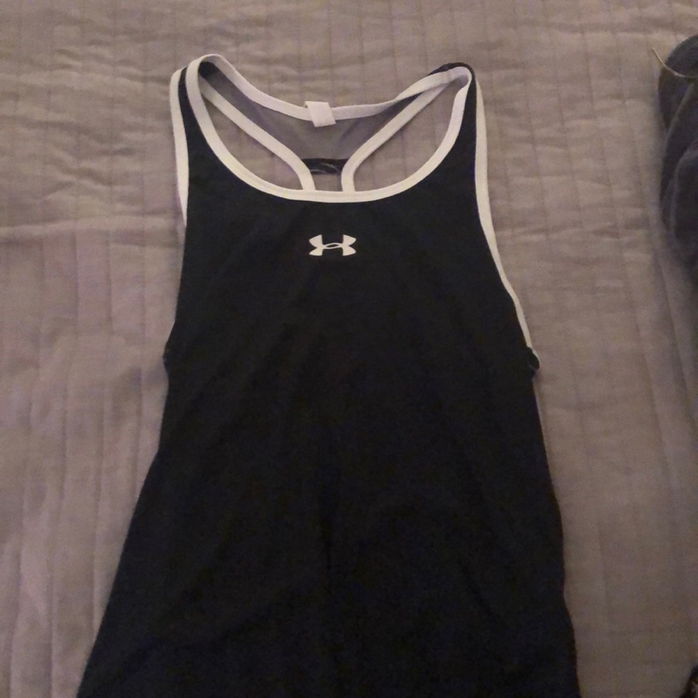 Black tank top from Under Armor